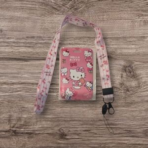 Hello Kitty Pink and White Phone Lanyard